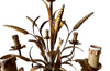 GILT METAL WHEAT SHEAF CHANDELIER