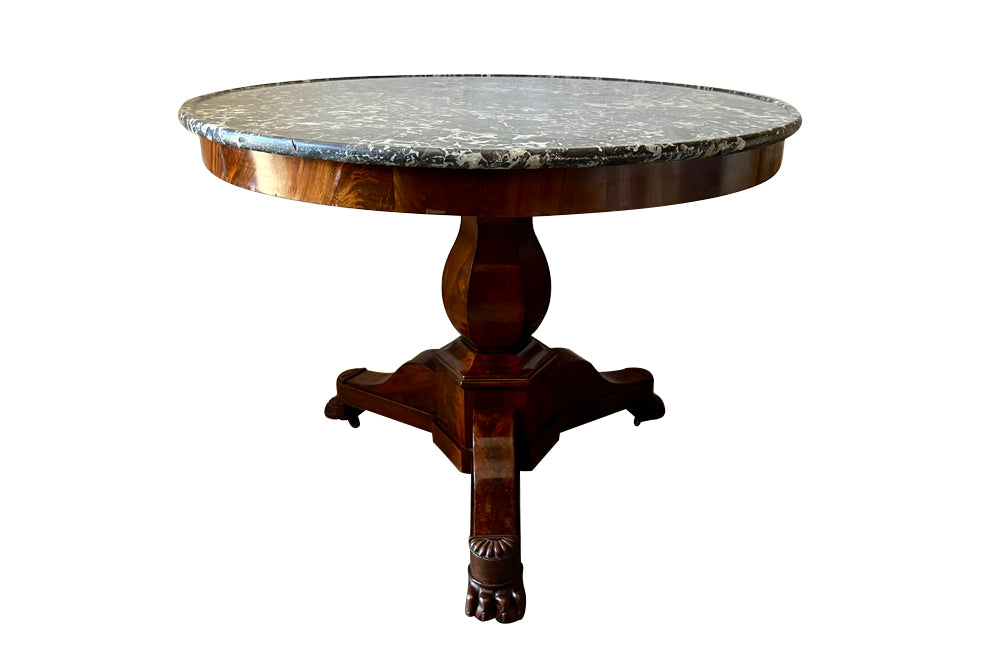 Large 19th Century French Mahogany Gueridon - Antique Tables – AD & PS ...