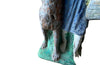 Antique zinc Red Riding Hood and The Wolf - French Antiques