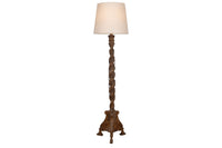 CARVED WOOD GRAPE VINE FLOOR LAMP