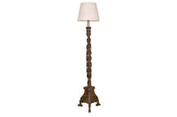 CARVED WOOD GRAPE VINE FLOOR LAMP