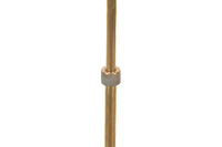 Telescopic brass floor lamp on iron tripod base - Mid century floor lamps - French
