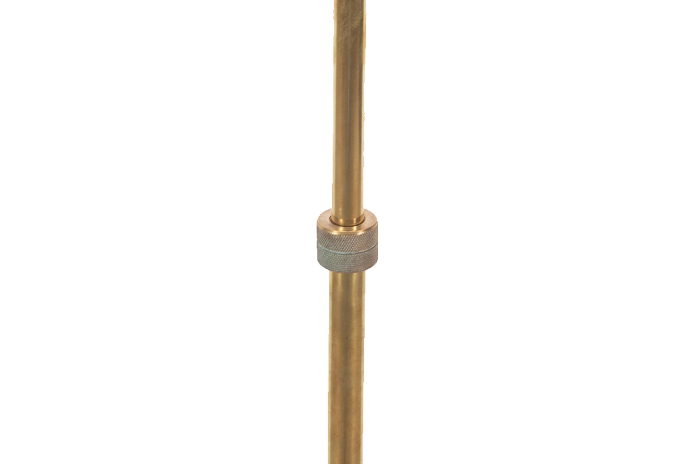 Telescopic brass floor lamp on iron tripod base - Mid century floor lamps - French