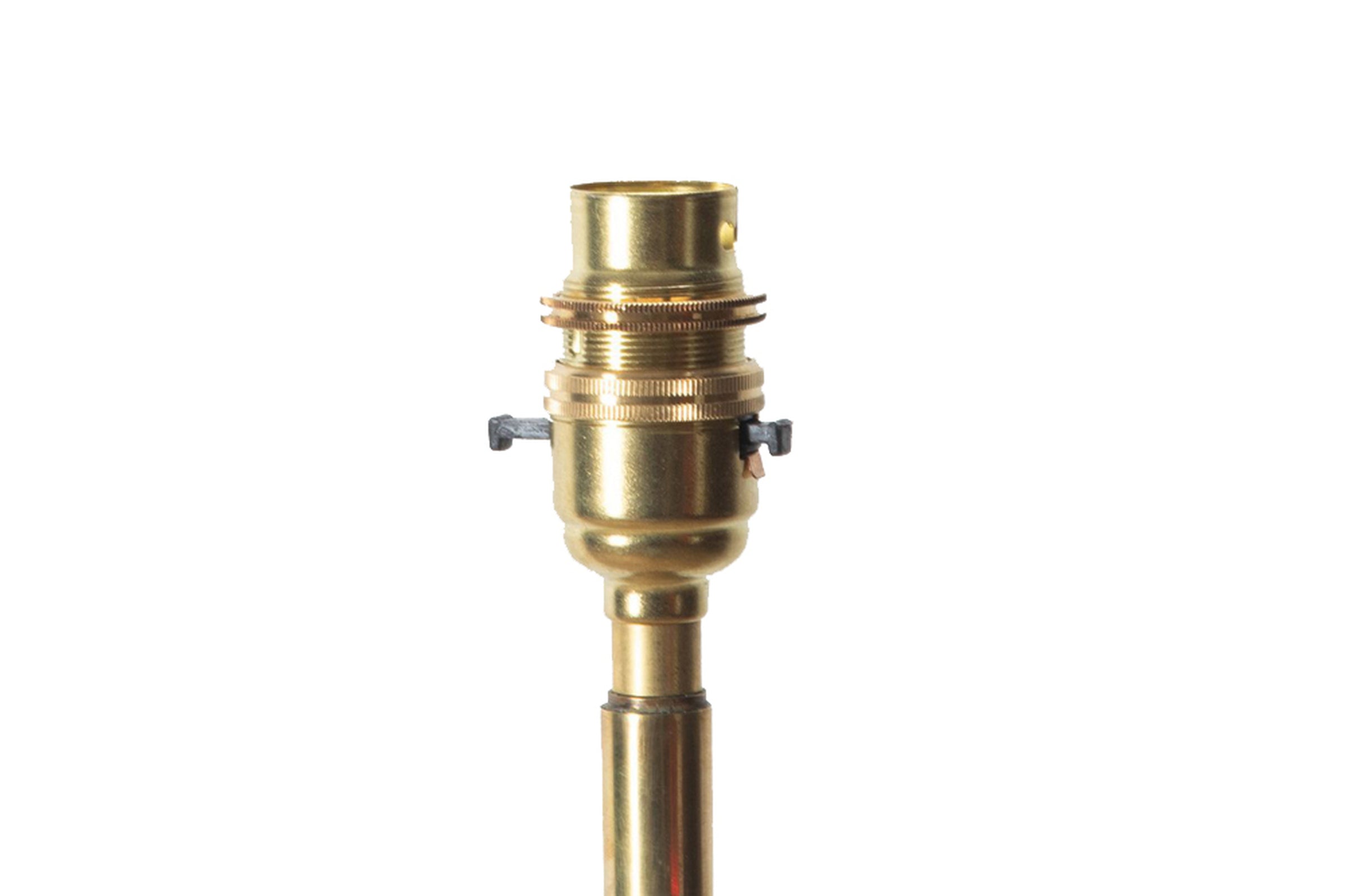 Telescopic brass floor lamp on iron tripod base - Mid century floor lamps - French