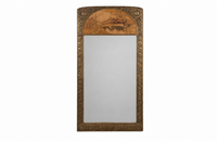 LARGE FRENCH ARTS & CRAFTS MIRROR