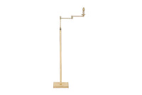Mid century floor lamp telescopic brass and acrylic Italian