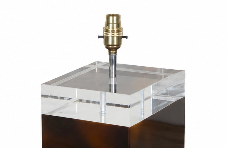 Mid-Century Italian Albrizzi Style Lucite Table Lamp