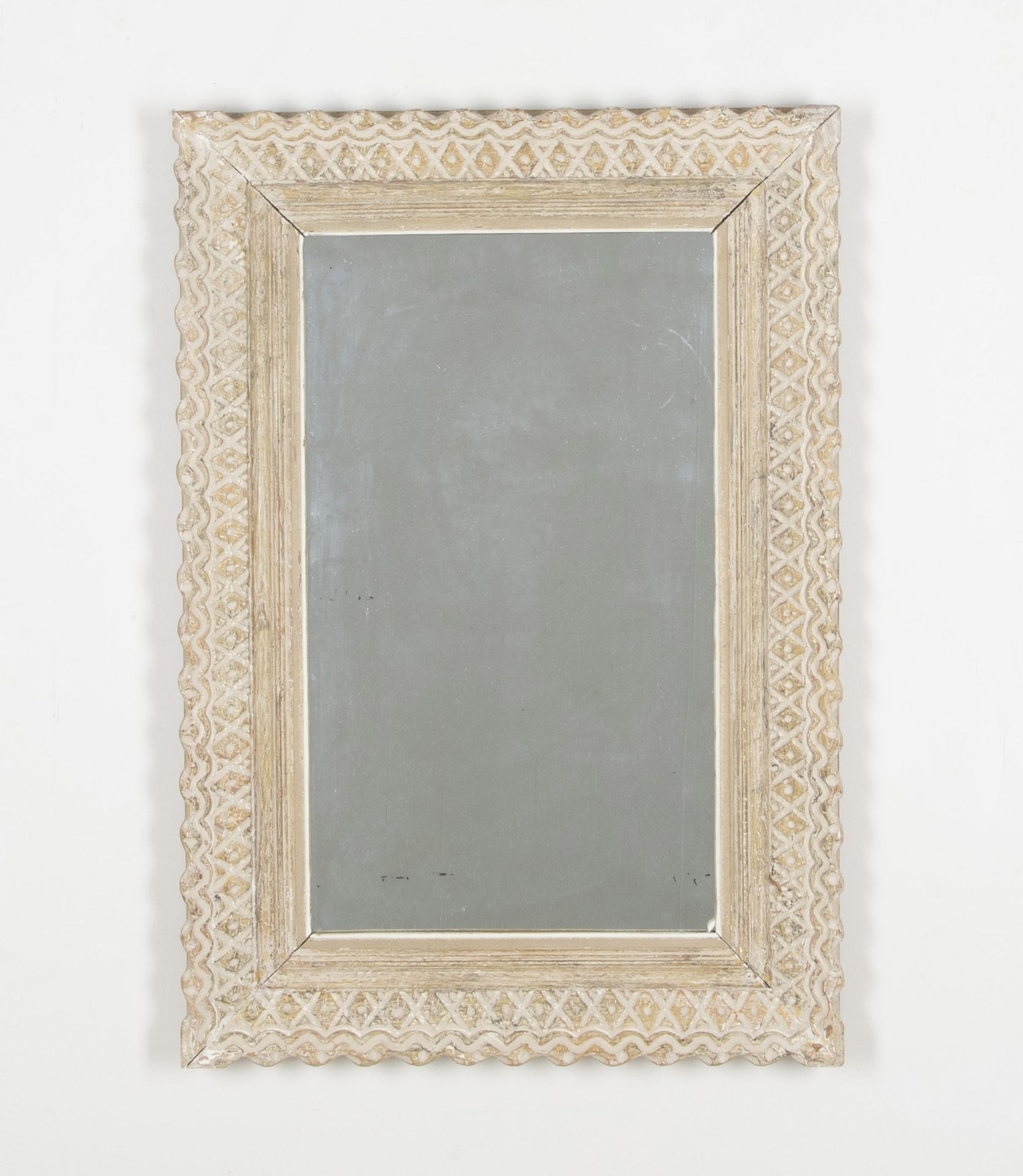 FRENCH SIGNED BOUCHE CARVED FRAMED MIRROR