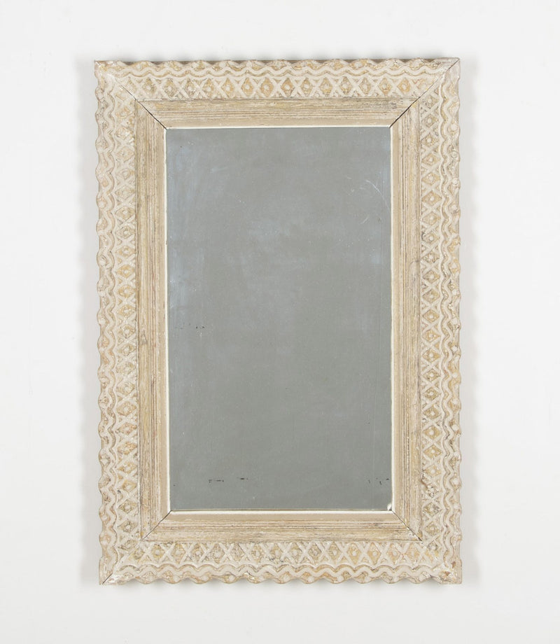 FRENCH SIGNED BOUCHE CARVED FRAMED MIRROR