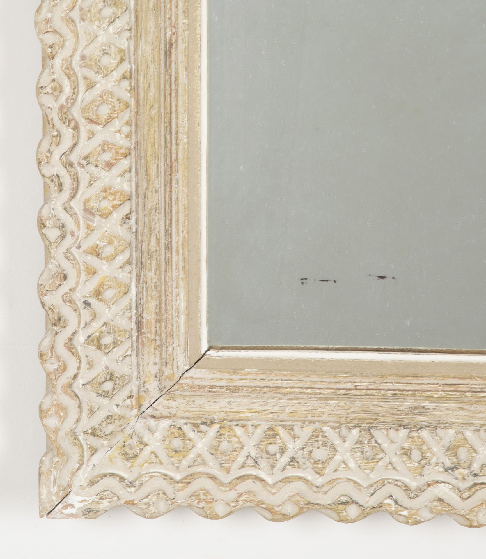 FRENCH SIGNED BOUCHE CARVED FRAMED MIRROR