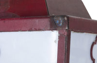 Pair of 20th century iron lanterns from an Italian restaurant.