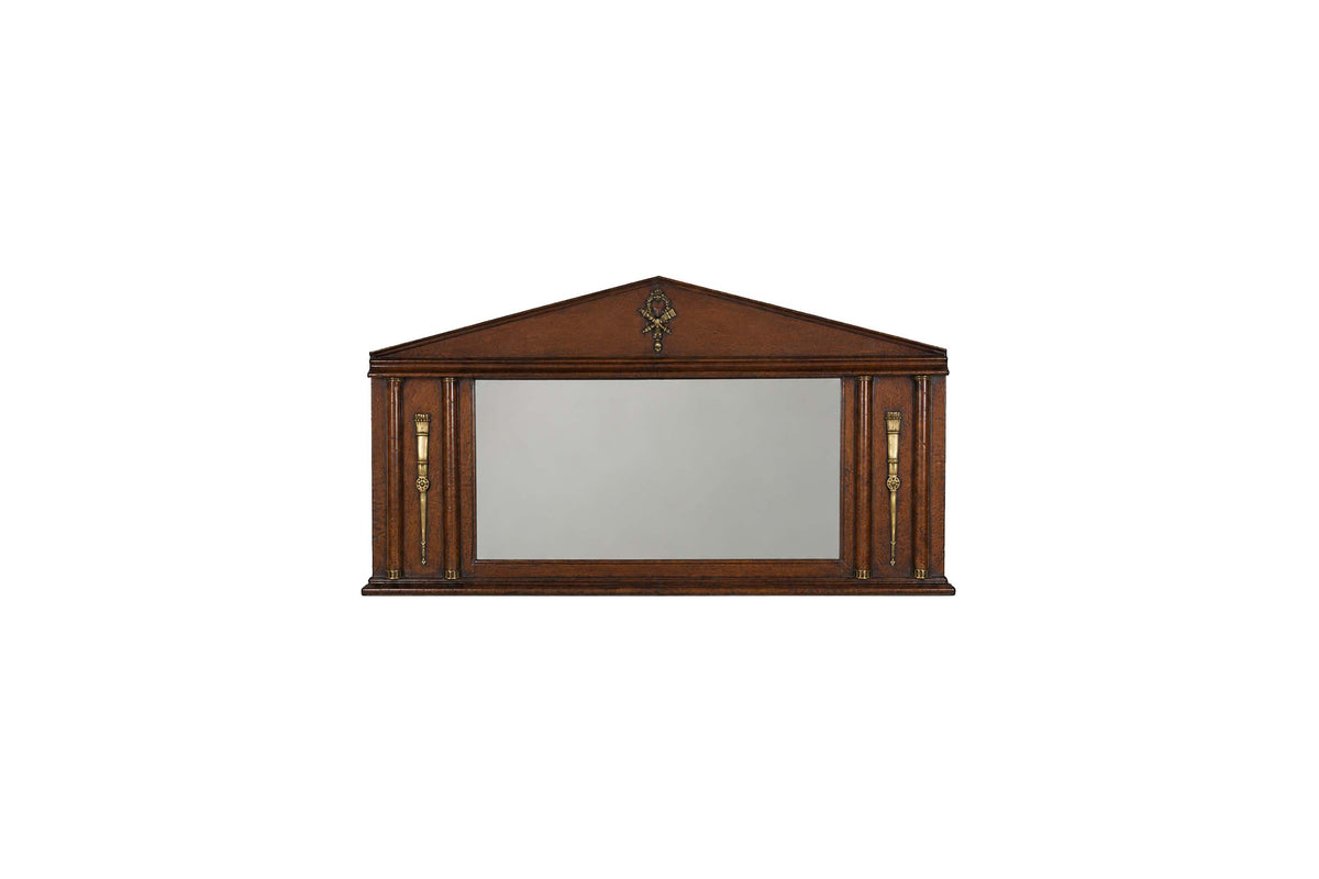 Over mantle mirror in the empire style French mid-20th century. Antique French Mirrors
