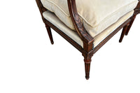 Antique armchairs French Louis XVI Revival in the Neo-Classical style. Early 20th Century. French antique furniture