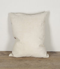 1960s French rooster tapestry feather filled cushion