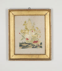 19th Century French Framed Silkwork Still Life