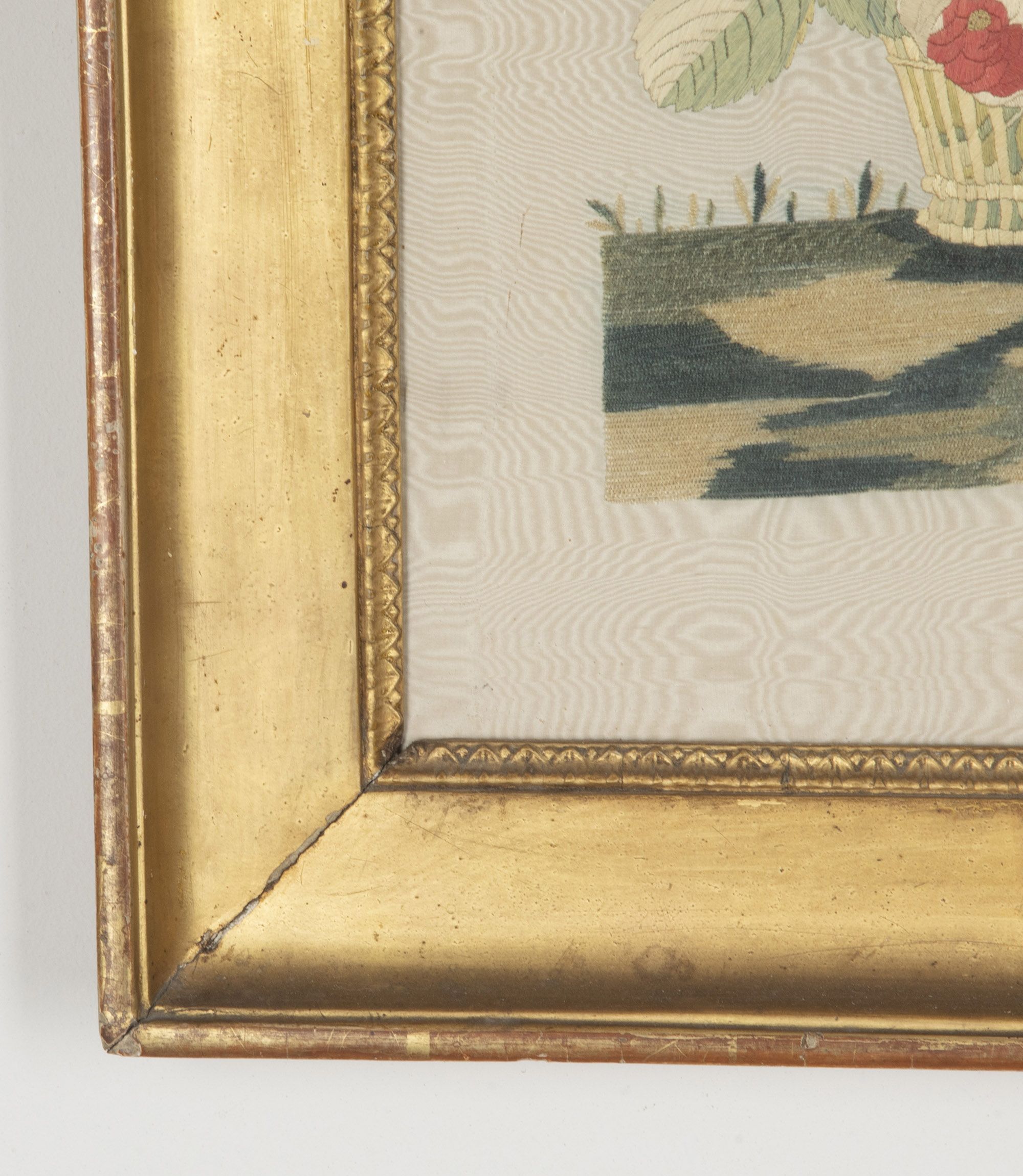 19th Century French Framed Silkwork Still Life