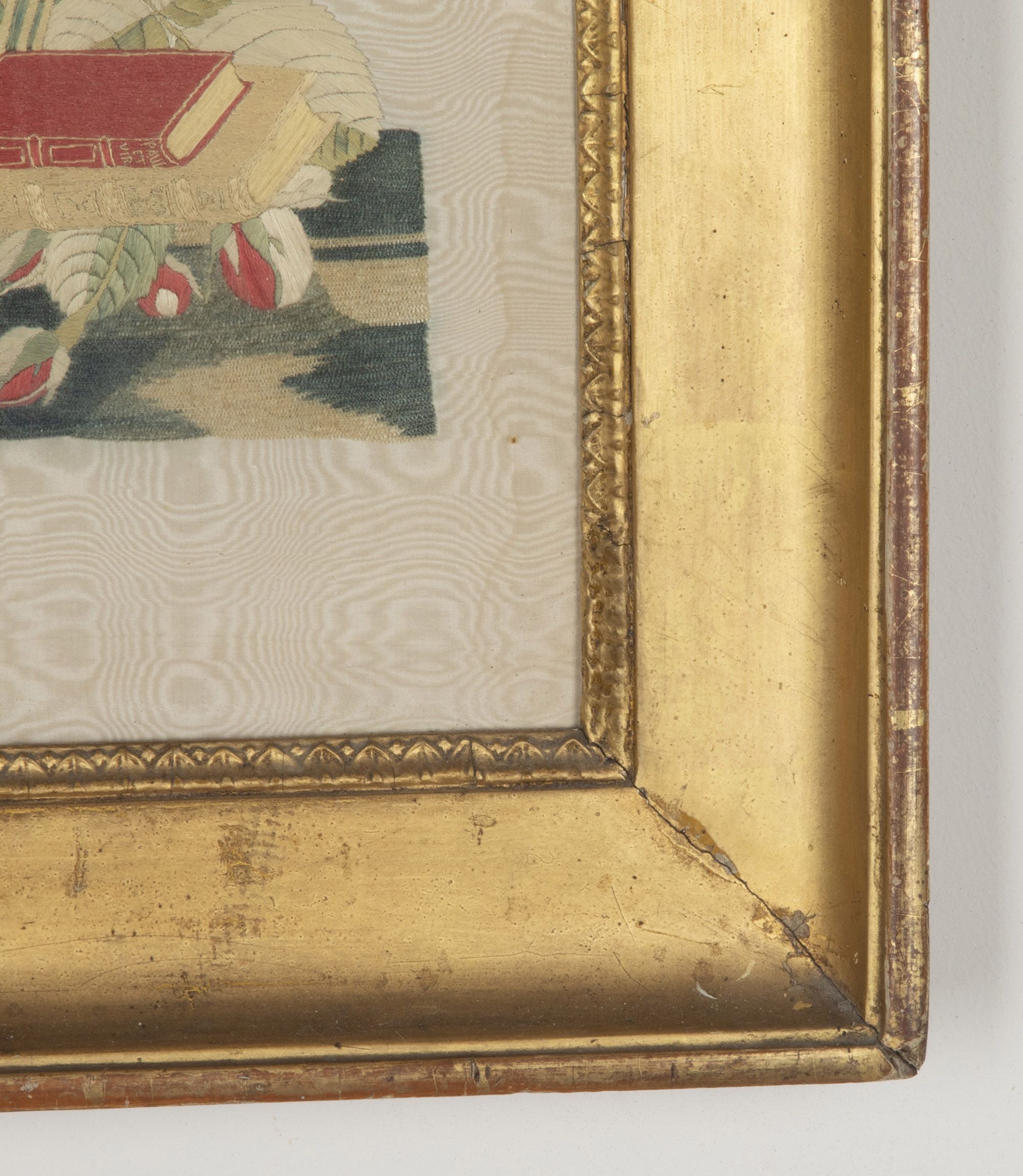 19th Century French Framed Silkwork Still Life