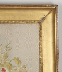 19th Century French Framed Silkwork Still Life
