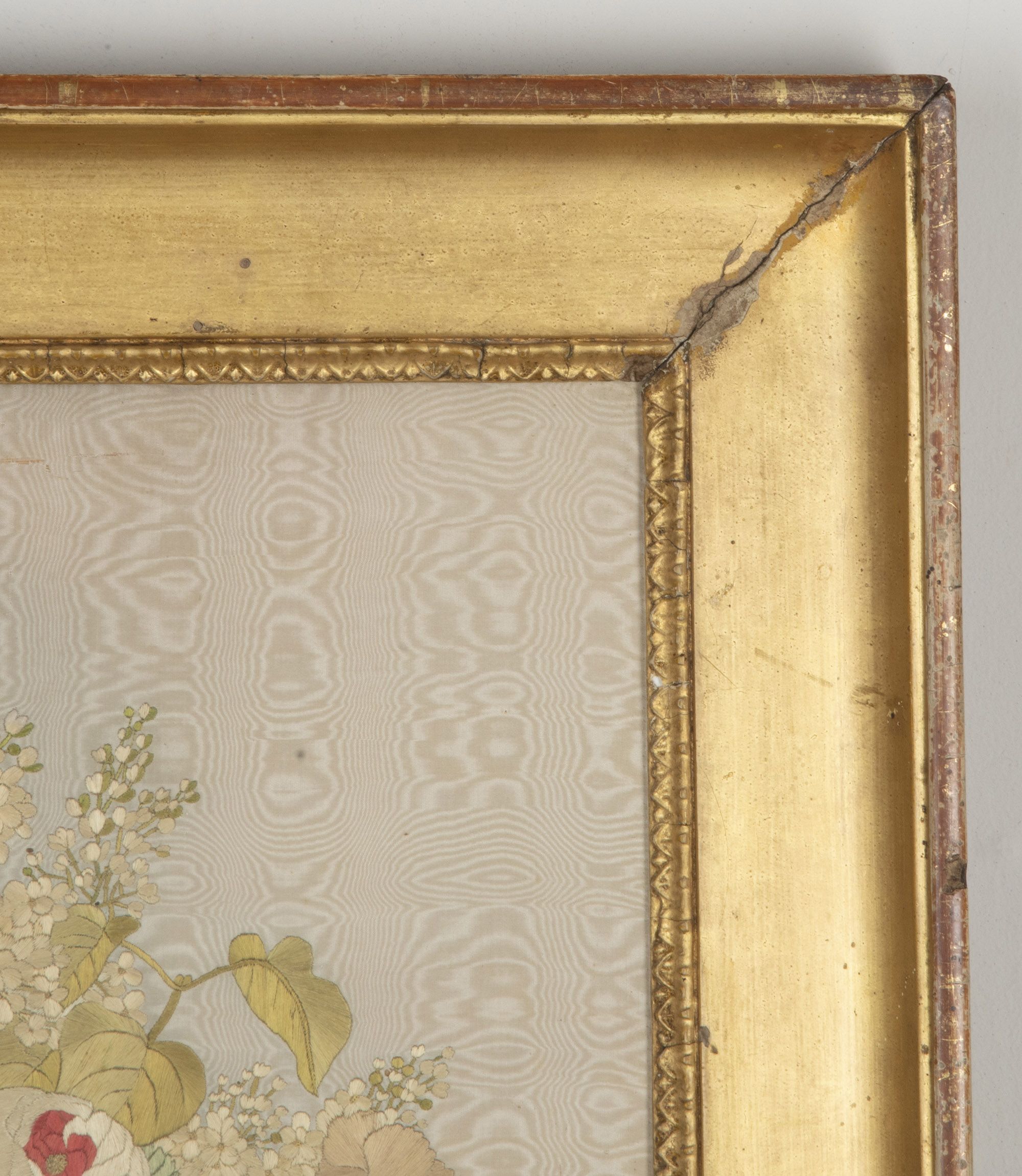 19th Century French Framed Silkwork Still Life
