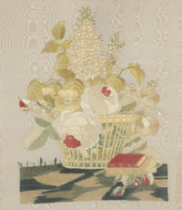 19th Century French Framed Silkwork Still Life