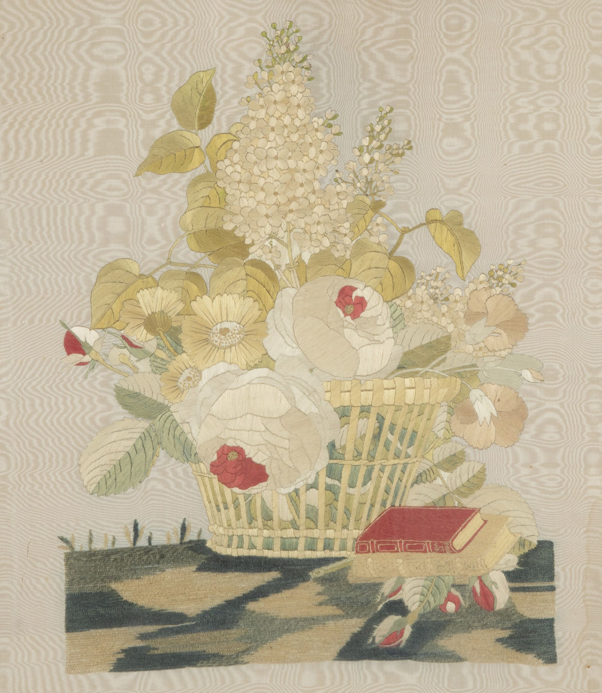 19th Century French Framed Silkwork Still Life