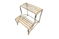 Charming early 20th century French iron stand or garden steps