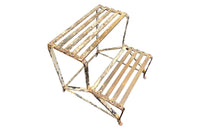 Charming early 20th century French iron stand or garden steps