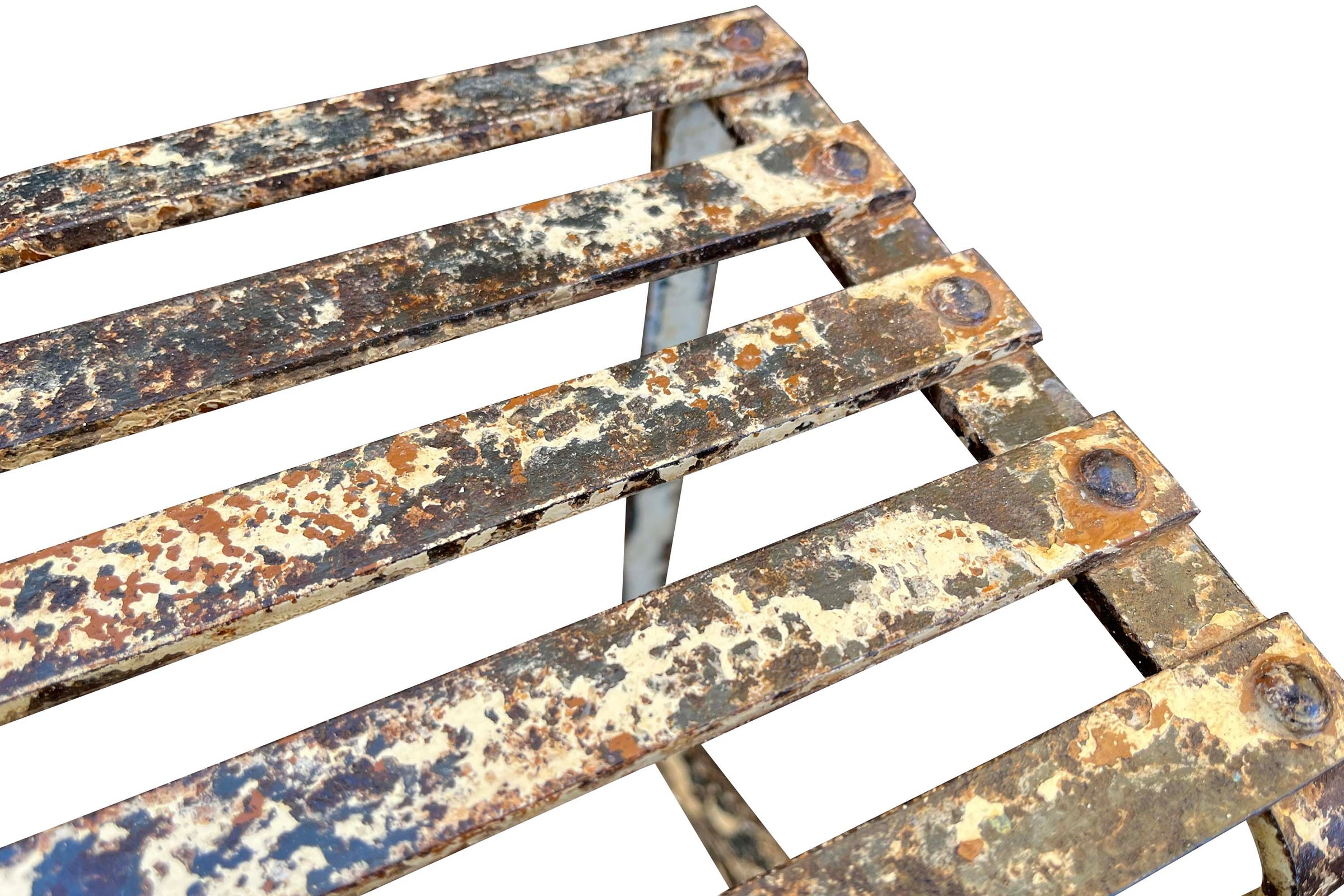 Charming early 20th century French iron stand or garden steps