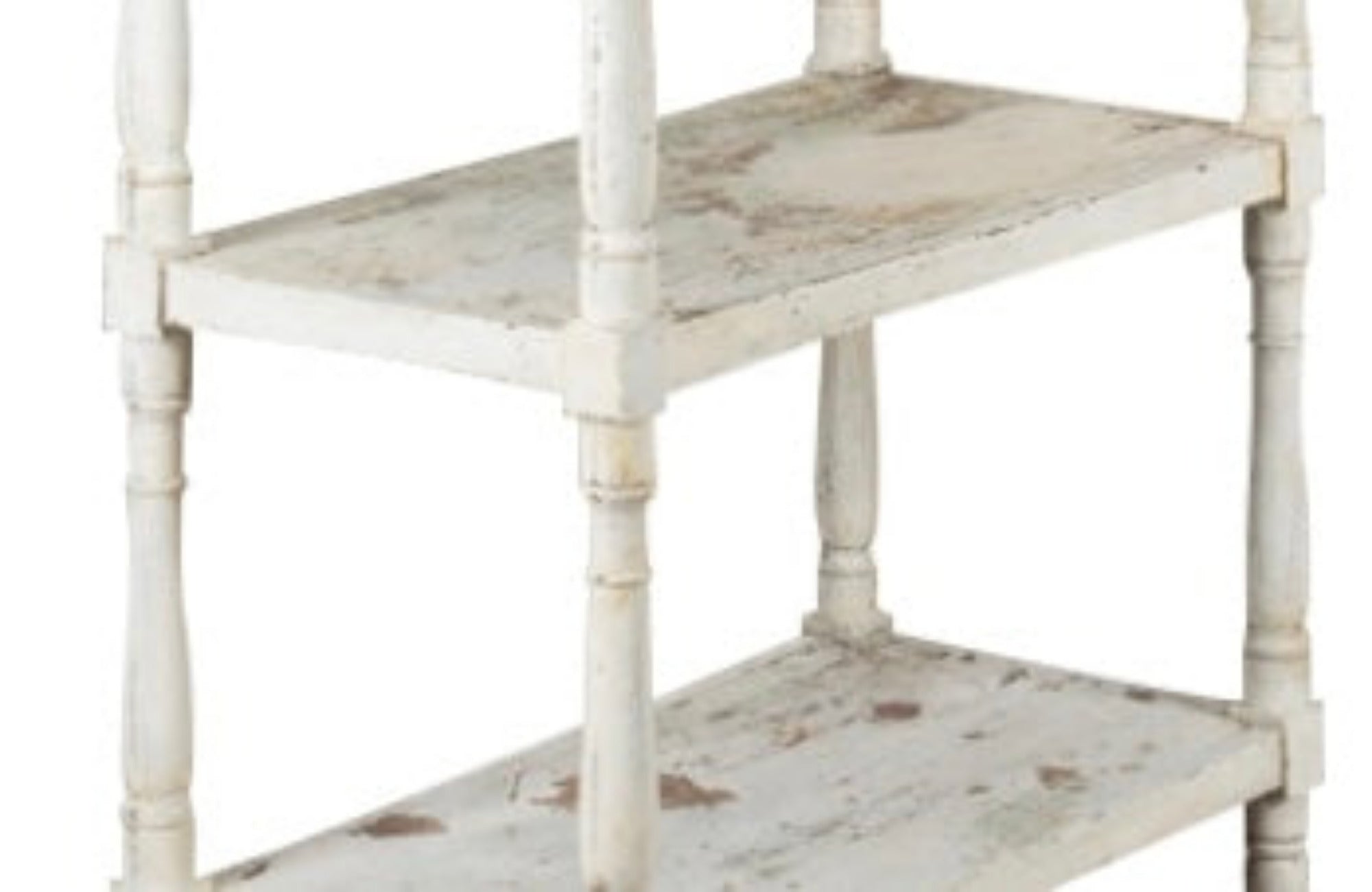 Antique shelves. Painted Four Tiered Shelves Etagere. Italian.