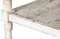 Antique shelves. Painted Four Tiered Shelves Etagere. Italian.