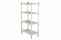 Antique shelves. Painted Four Tiered Shelves Etagere. Italian.