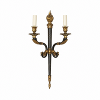 PAIR OF 20TH CENTURY FRENCH EMPIRE REVIVAL WALL LIGHTS