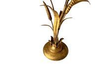 Pair of Mid-20th Century French Gilt Metal Wheat Table Lamps