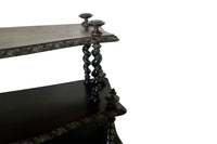19th Century French Napoleon III Ladies Writing Table with Étagère 