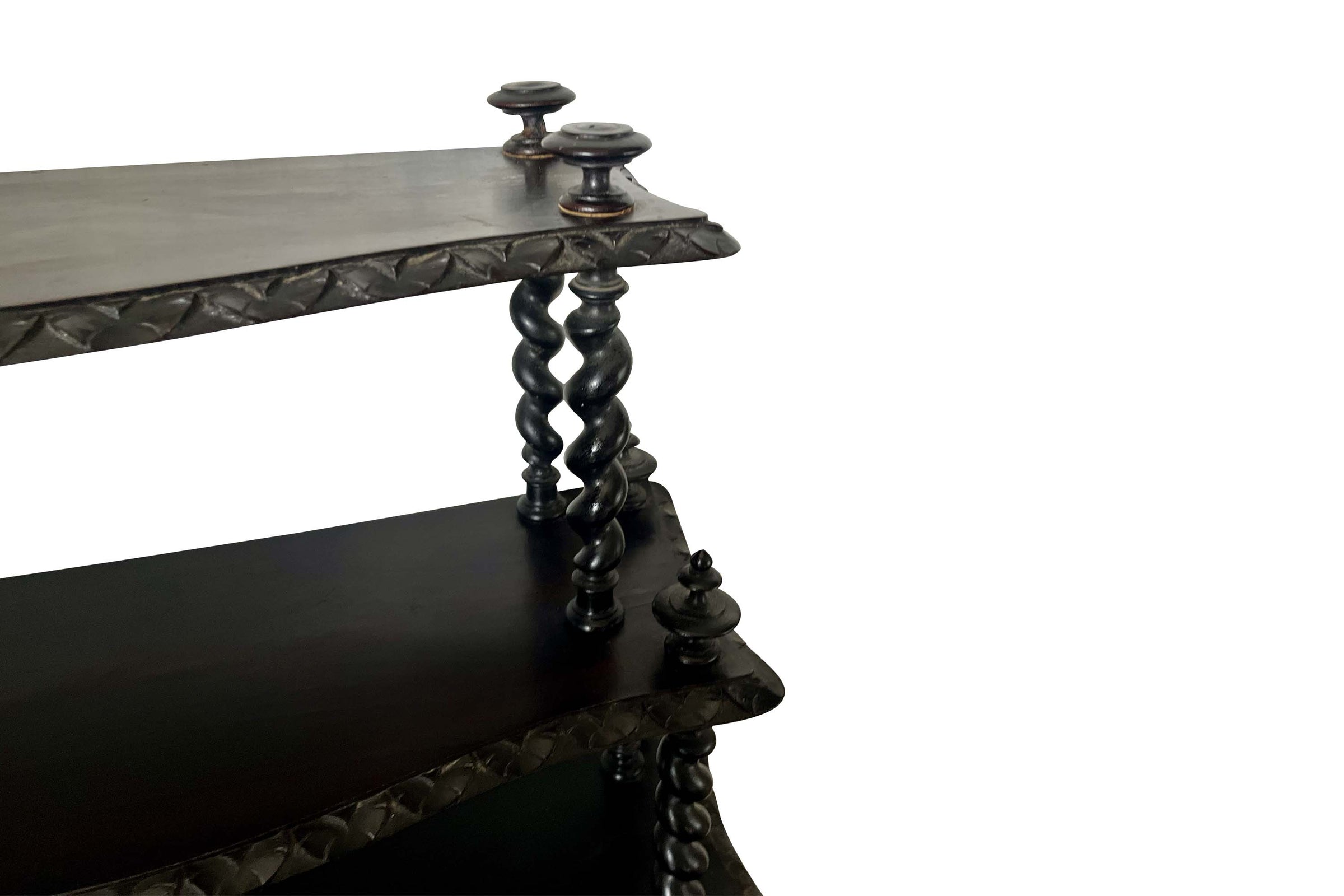 19th Century French Napoleon III Ladies Writing Table with Étagère 