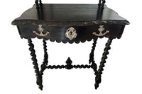 19th Century French Napoleon III Ladies Writing Table with Étagère 