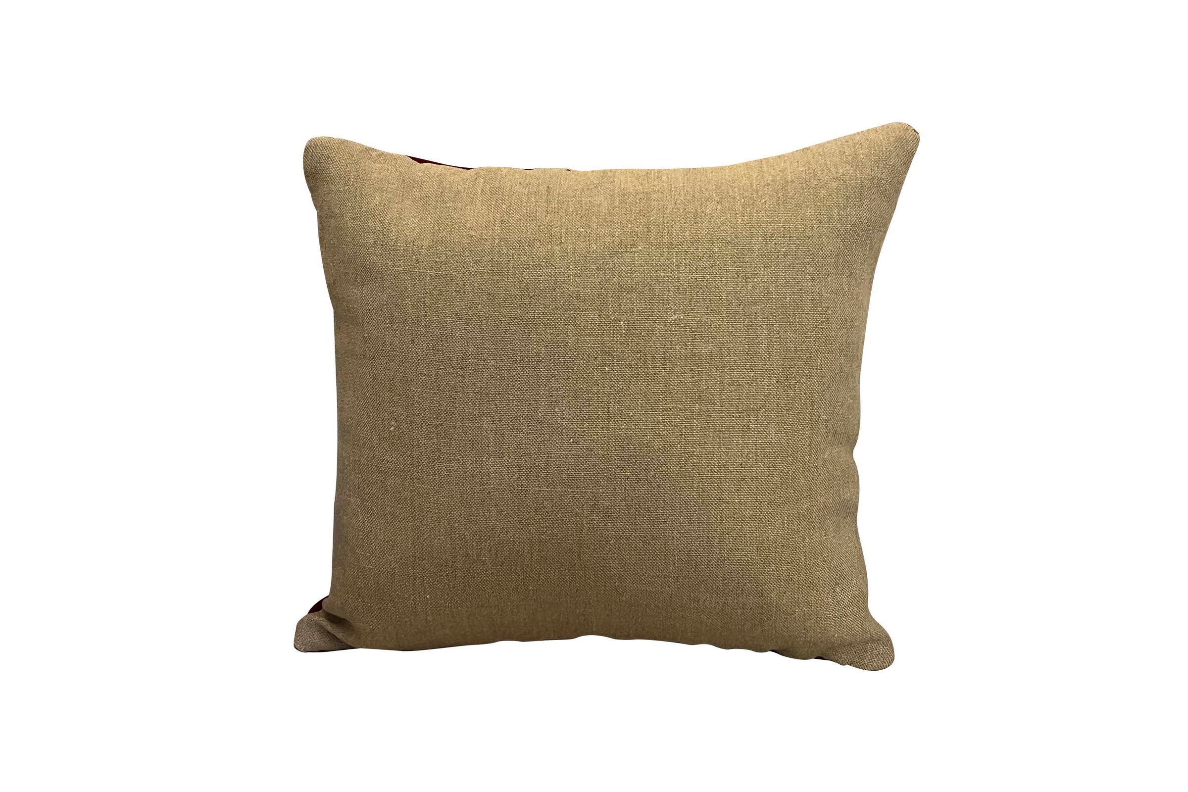 19TH CENTURY FRENCH NEEDLEPOINT CUSHION