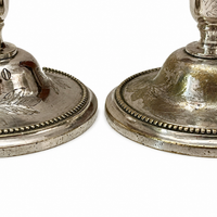 Pair of 19th Century French Christofle Maritime Candlesticks
