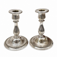 Pair of 19th Century French Christofle Maritime Candlesticks