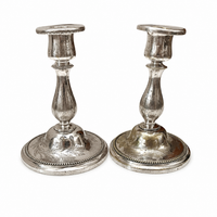 Pair of 19th Century French Christofle Maritime Candlesticks