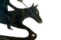 Late 19th or Early 20th Century French Horse & Rider Weather Vane Silhouette