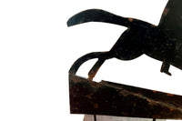 Late 19th or Early 20th Century French Horse & Rider Weather Vane Silhouette