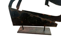 Late 19th or Early 20th Century French Horse & Rider Weather Vane Silhouette