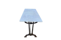 Long French Marble-Topped Table by Charionais & Pannassier Circa 1900 
