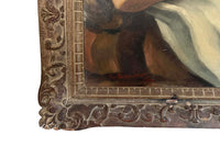 Large 20th Century French School Montparnasse reclining nude painting, signed G. Besancenot and dated 1932.