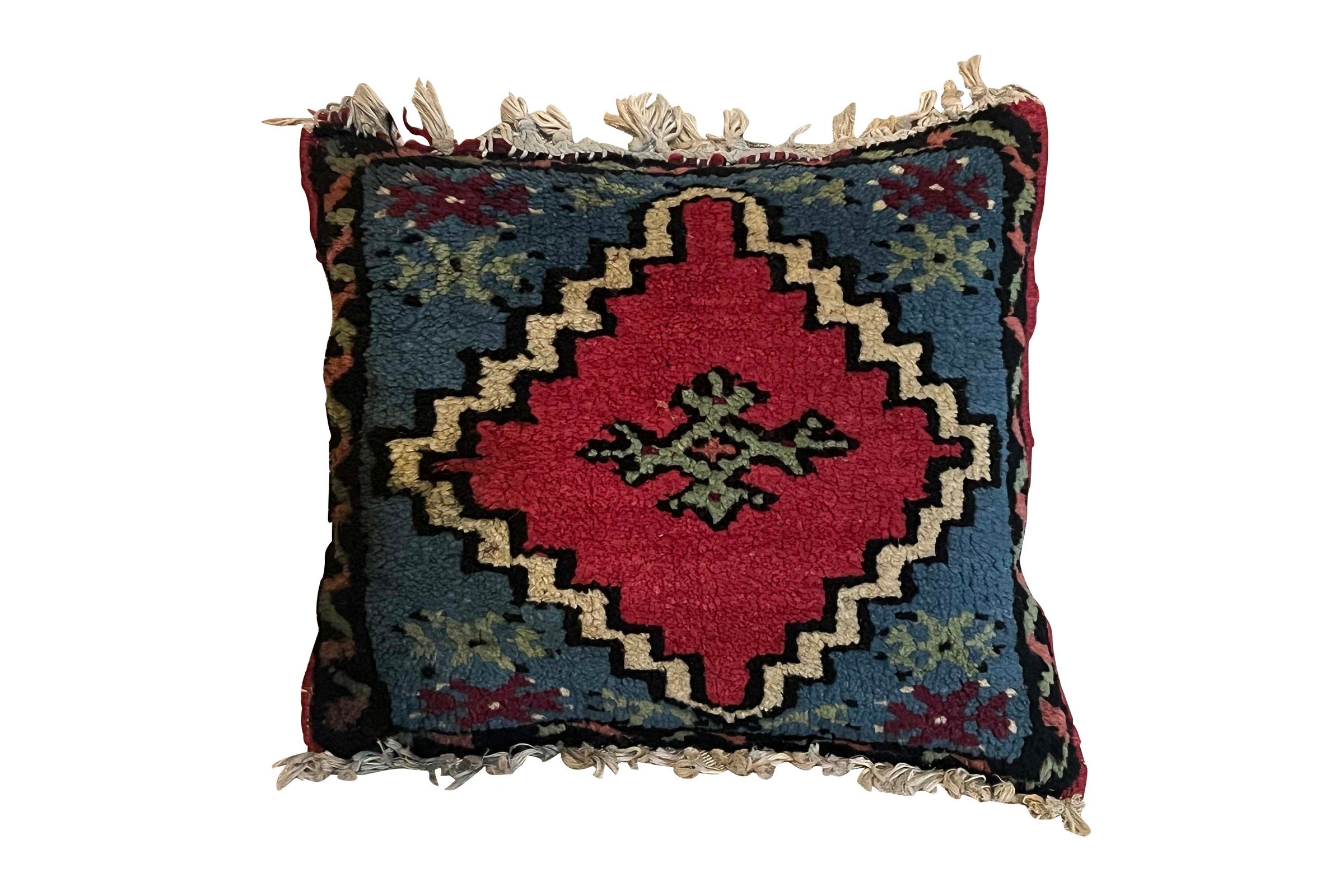 Small 20th Century Azeri Caucasian Style Village Rug Cushion