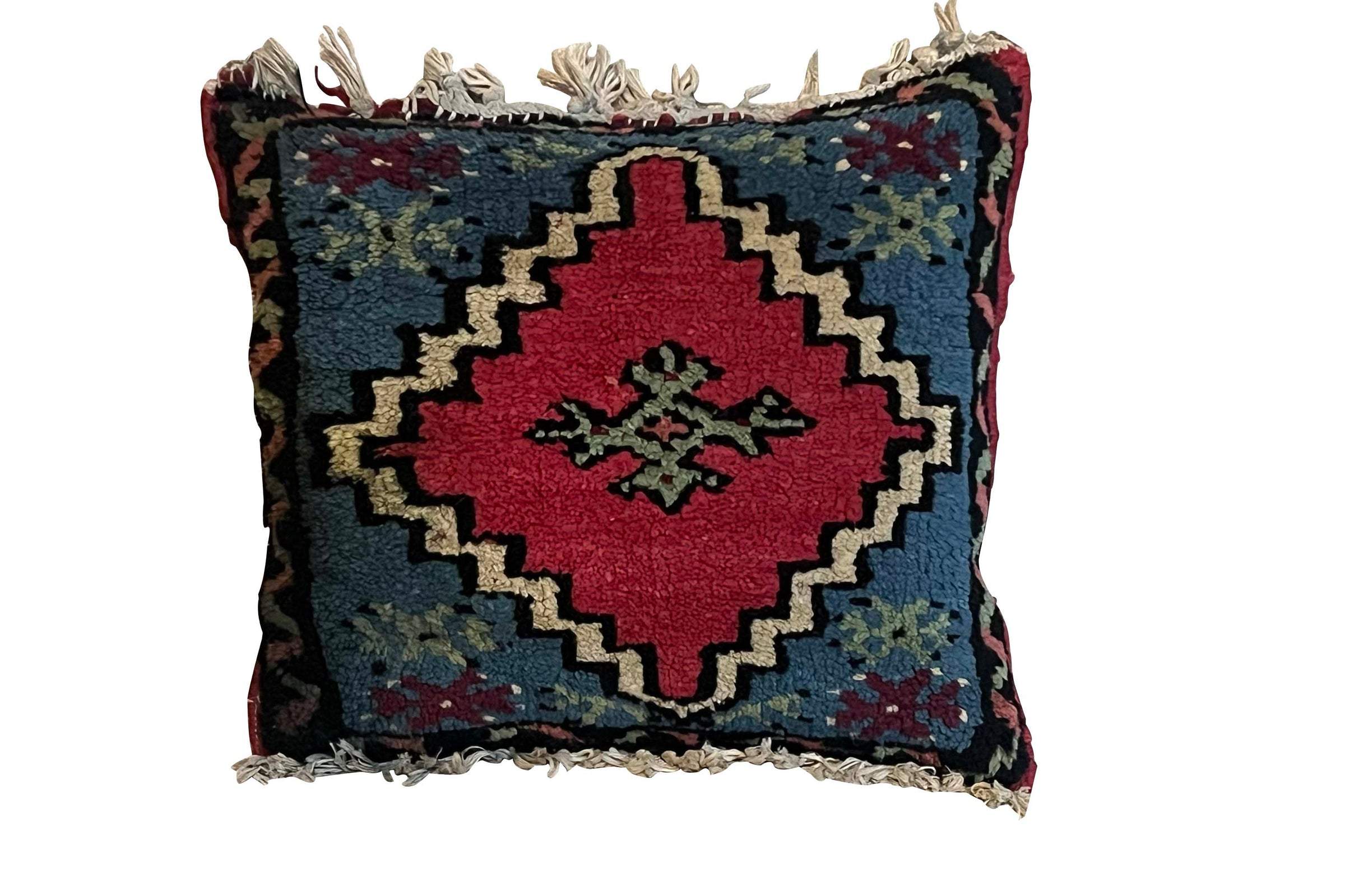 Small 20th Century Azeri Caucasian Style Village Rug Cushion