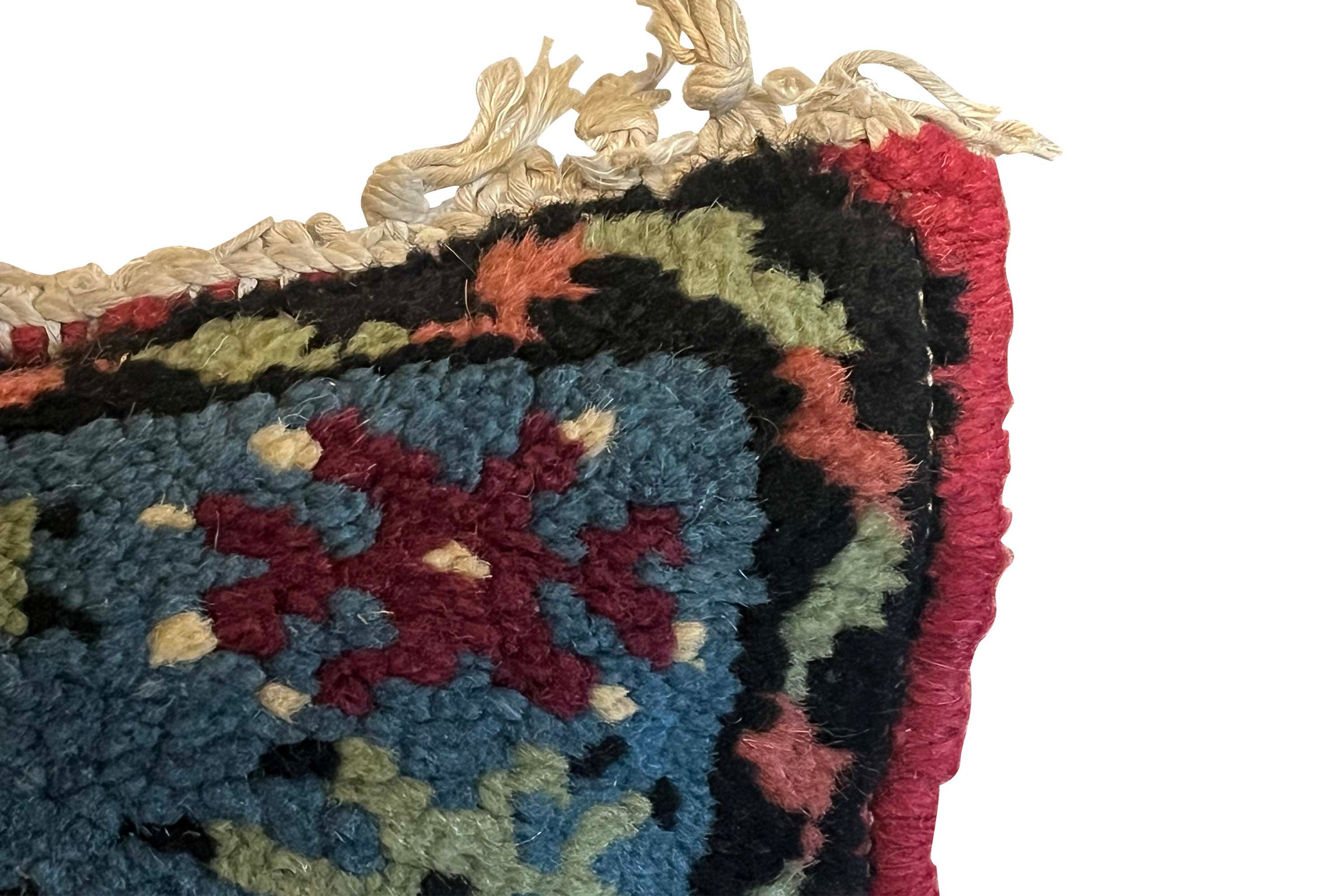 Small 20th Century Azeri Caucasian Style Village Rug Cushion
