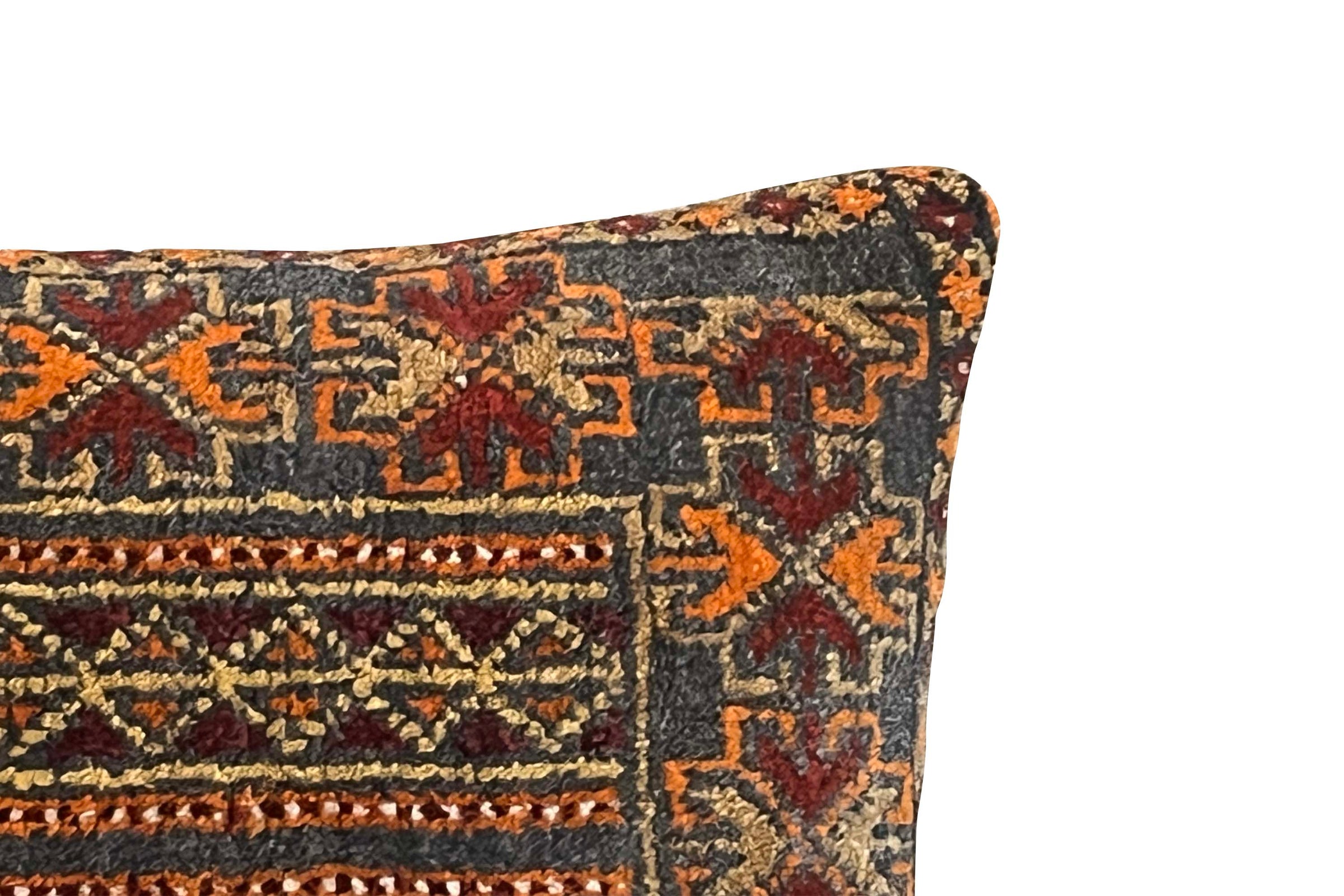 Mid-Century Turkish Anatolian Rug Cushion