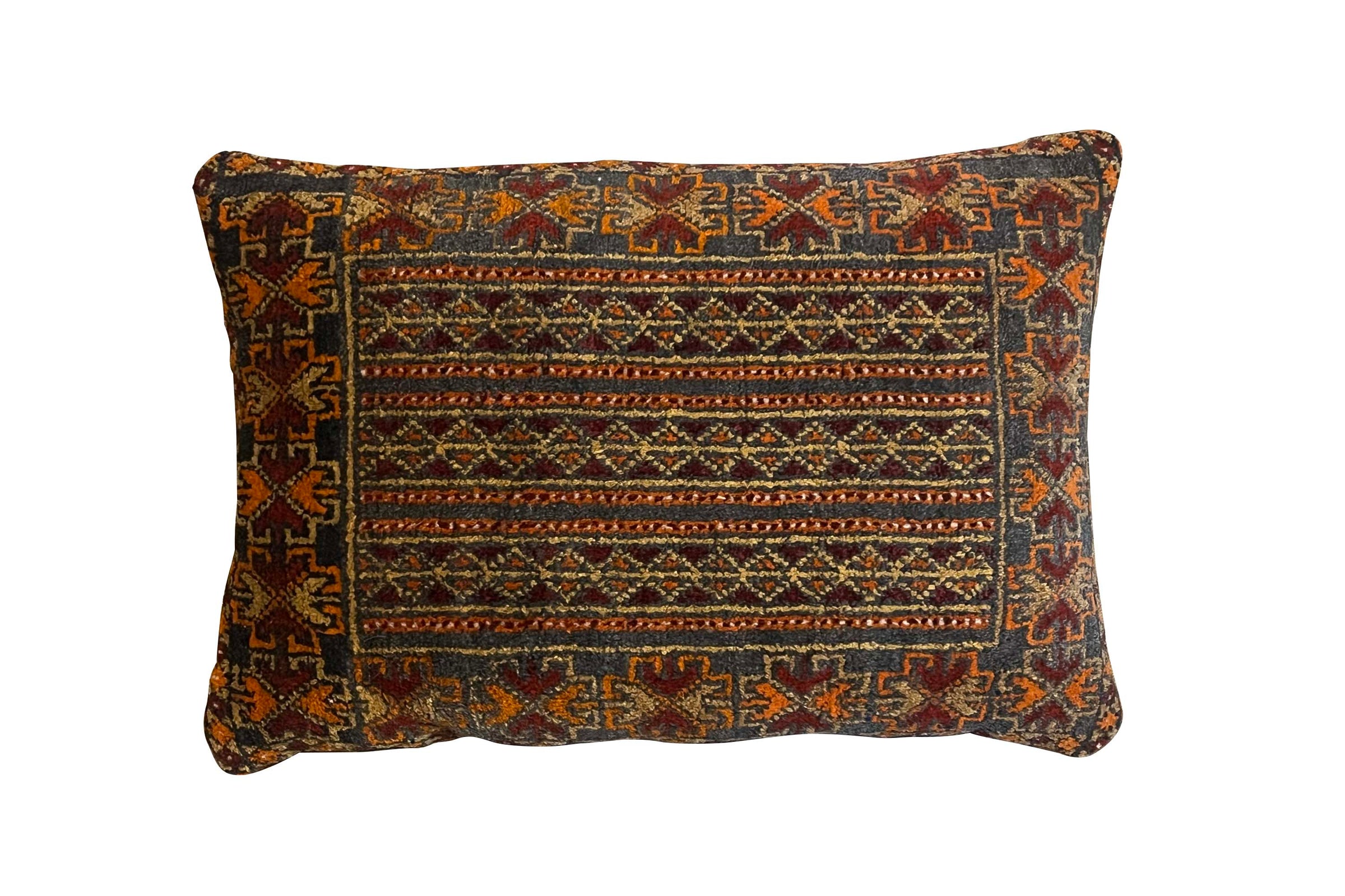 Mid-Century Turkish Anatolian Rug Cushion